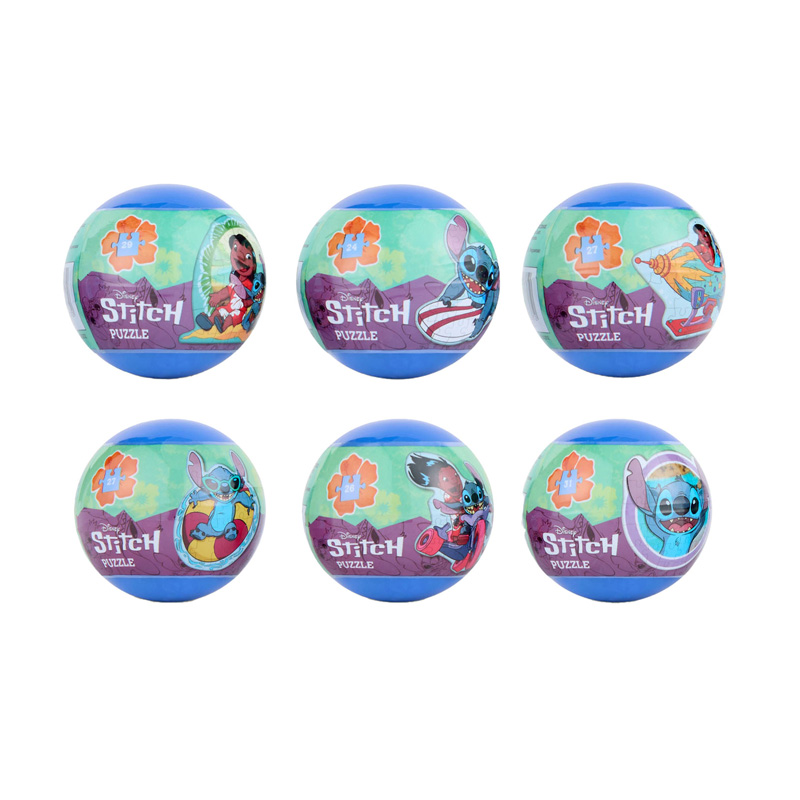 Expositor 24 bolas sorpresa puzzle ball Stitch Disney