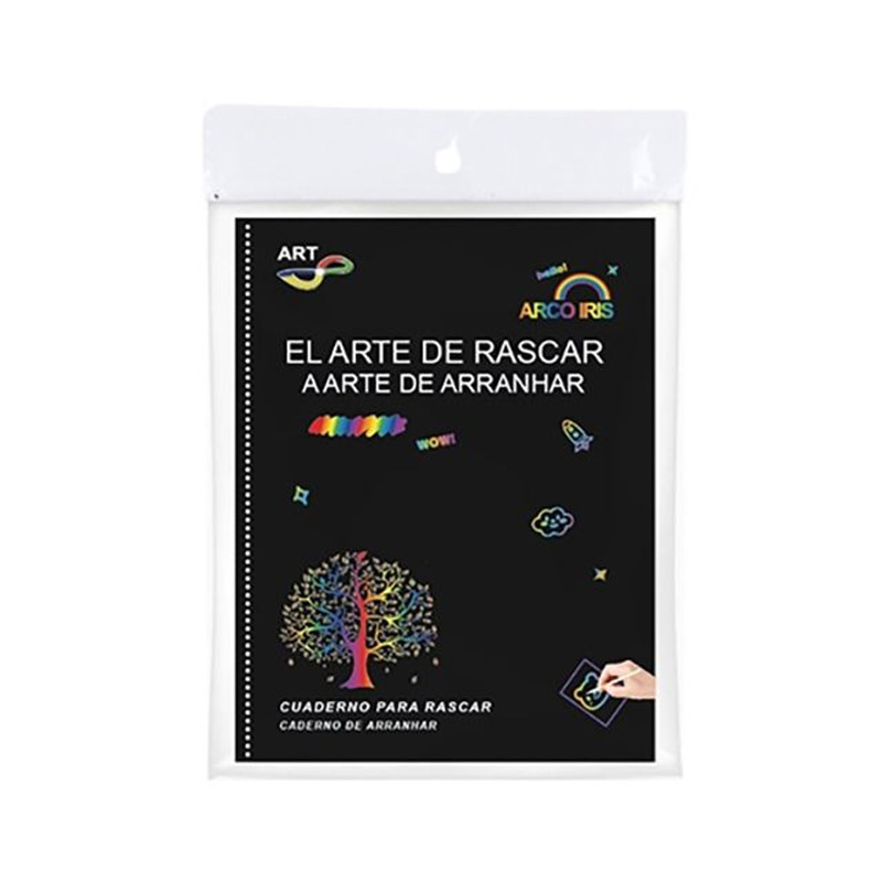 Cuaderno para rascar Arco Iris 26cm
