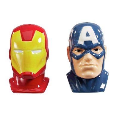 Distribuidor mayorista de Salero y pimentero Capitán América & Iron Man Marvel