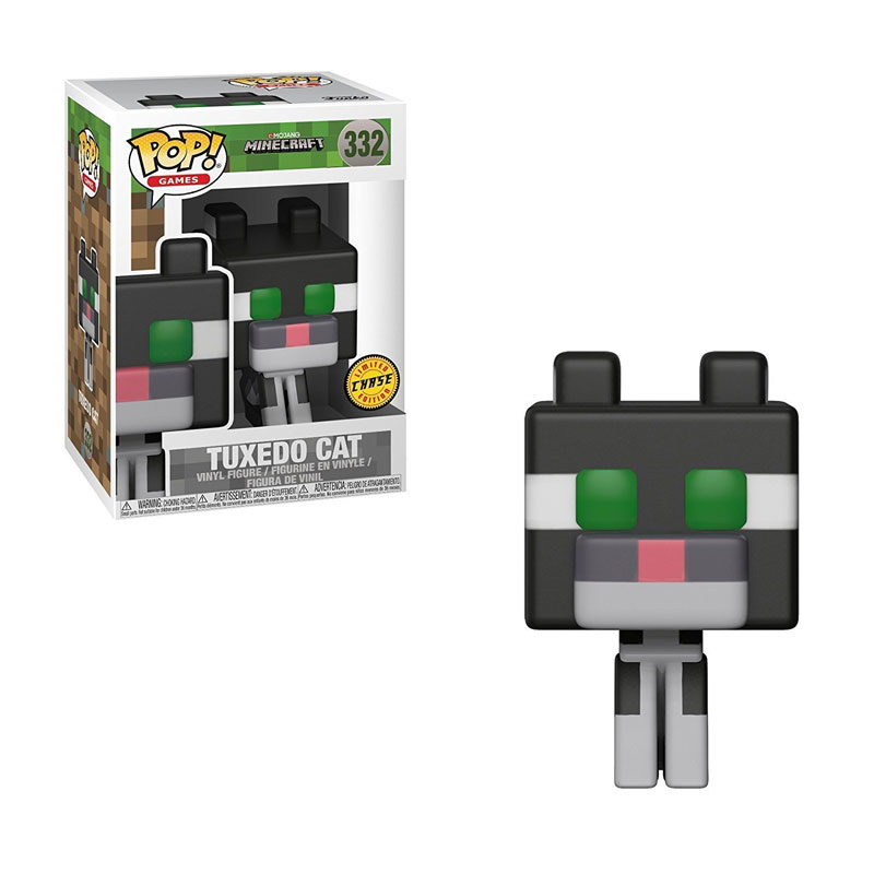 Distribuidor mayorista de Figura Funko POP! Vynil 332 Tuxedo Cat Minecraft (Ed. Chase)