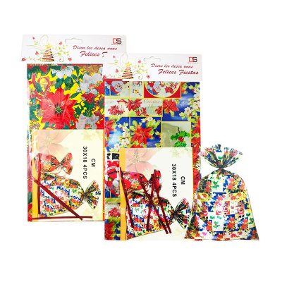 Pack 12 bolsas para regalos de Navidad 批发