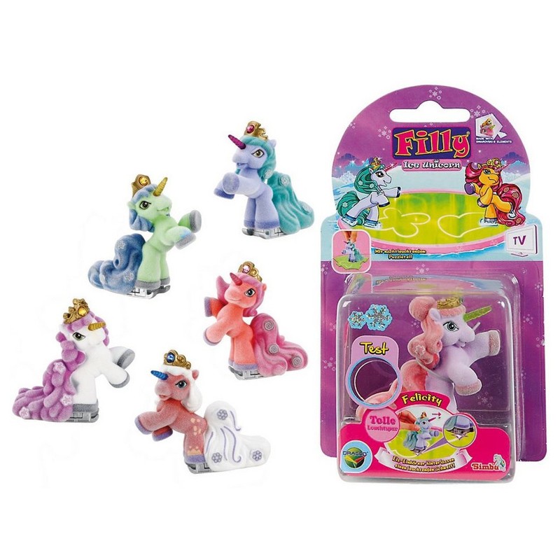 Figuras Filly Ice Unicorn luz 6 modelos 批发
