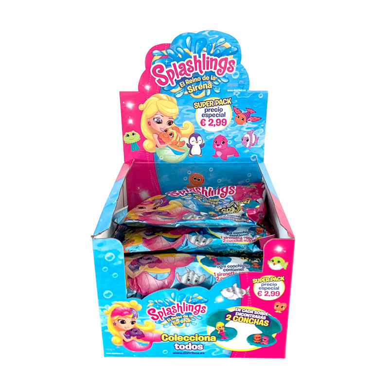 Distribuidor mayorista de Expositor figuras Splashlings El Reino de la Sirena (versión italiana)