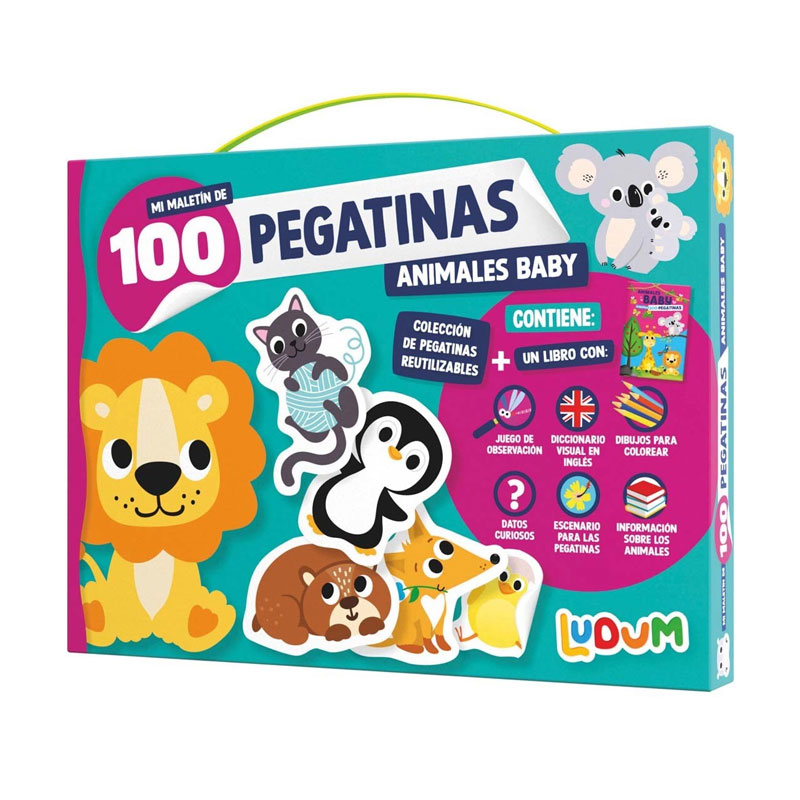 Wholesaler of Maletín 100 pegatinas y libro Animales Baby