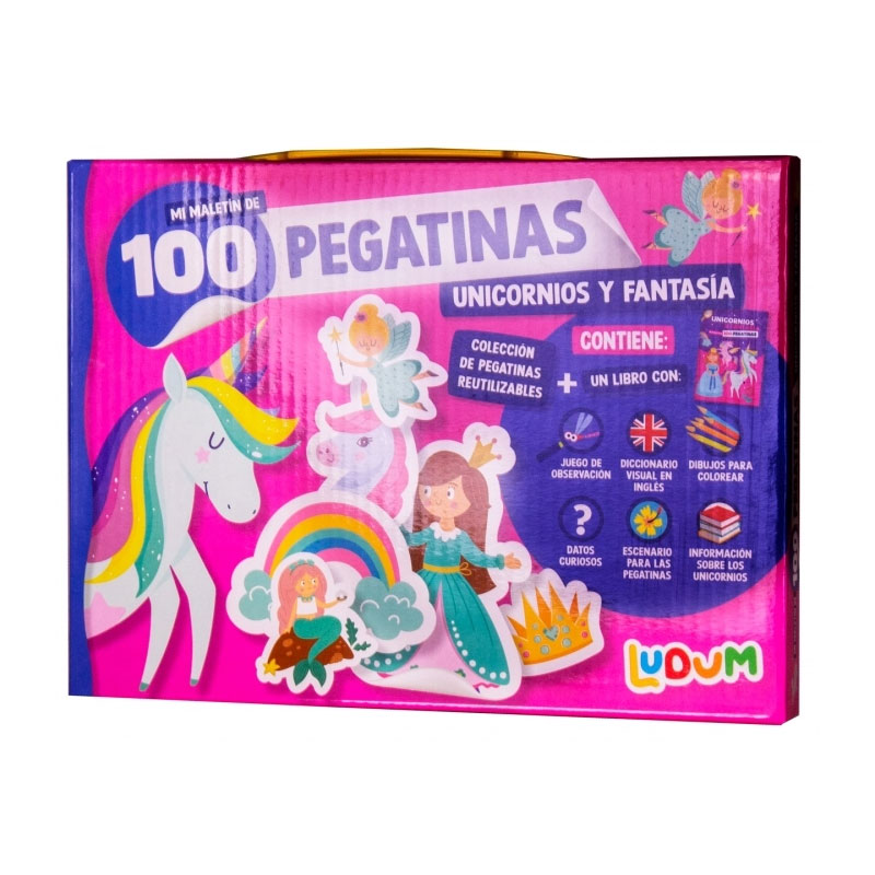 Wholesaler of Maletín 100 pegatinas y libro Unicornios