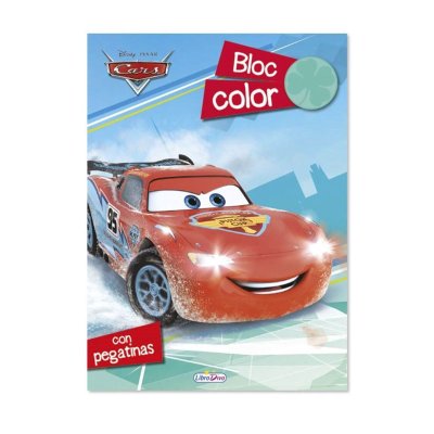 Bloc Color Pegatinas Cars 16x22cm 80pgs 2 adhesivas 批发