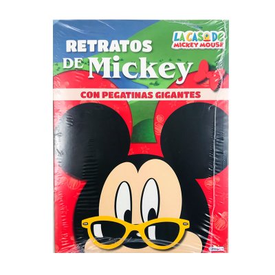 Libros c/pegatinas Retratos de Mickey 28x21cm 批发