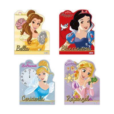 Libros cartón troquelado Princesas Disney