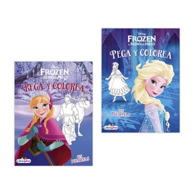 Libros Pega y colorea Frozen El reino del hielo