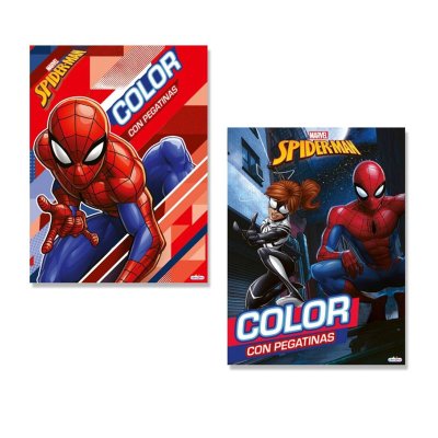 Libros Color c/pegatinas Spiderman
