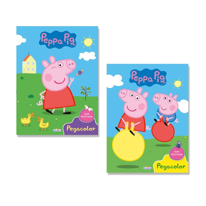 Libros Super Pegacolor Peppa Pig