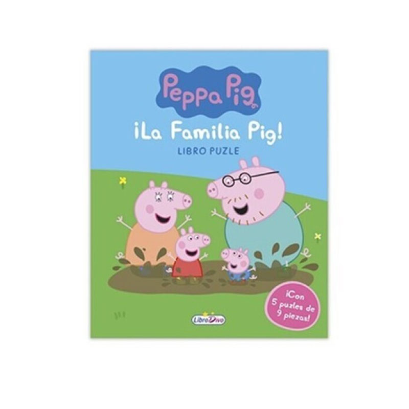 Libro Puzzle Peppa Pig Mi familia Pig 批发