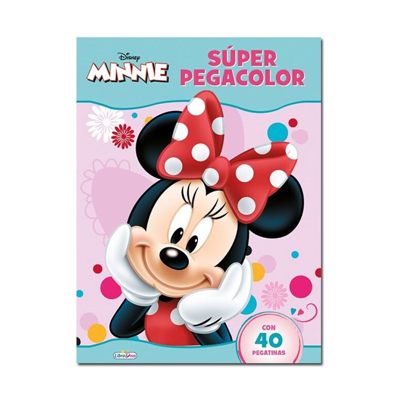 Libros Super Pegacolor Minnie Mouse Disney