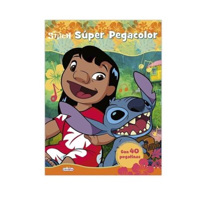 Libros Super Pegacolor Stitch Disney