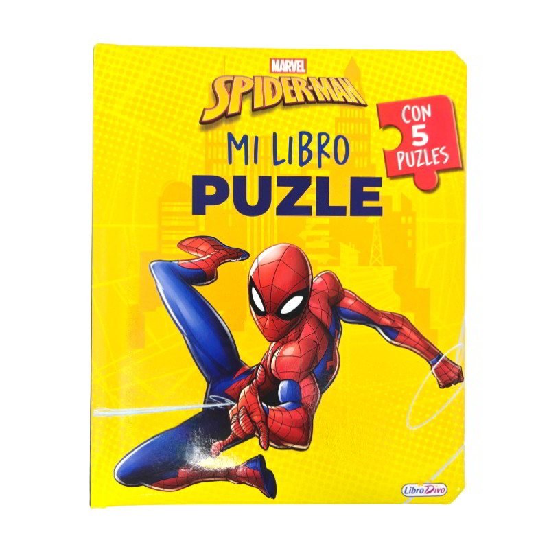 Mi Libro Puzzle Spiderman con 5 puzzles