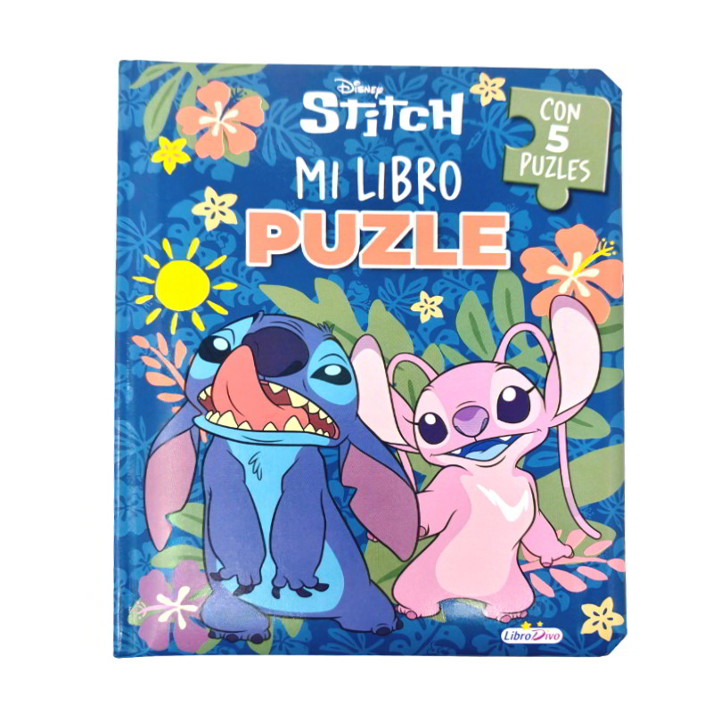 Mi Libro Puzzle Stitch Angel con 5 puzzles
