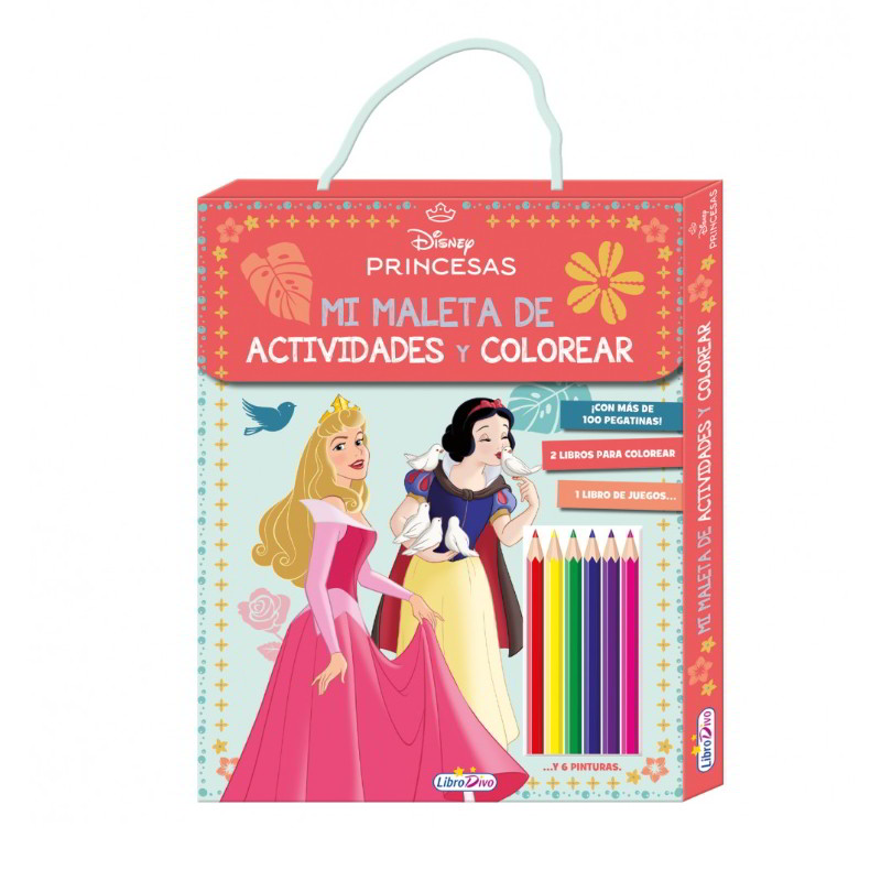Mi Maleta de Actividades y Colorear Princesas Disney
