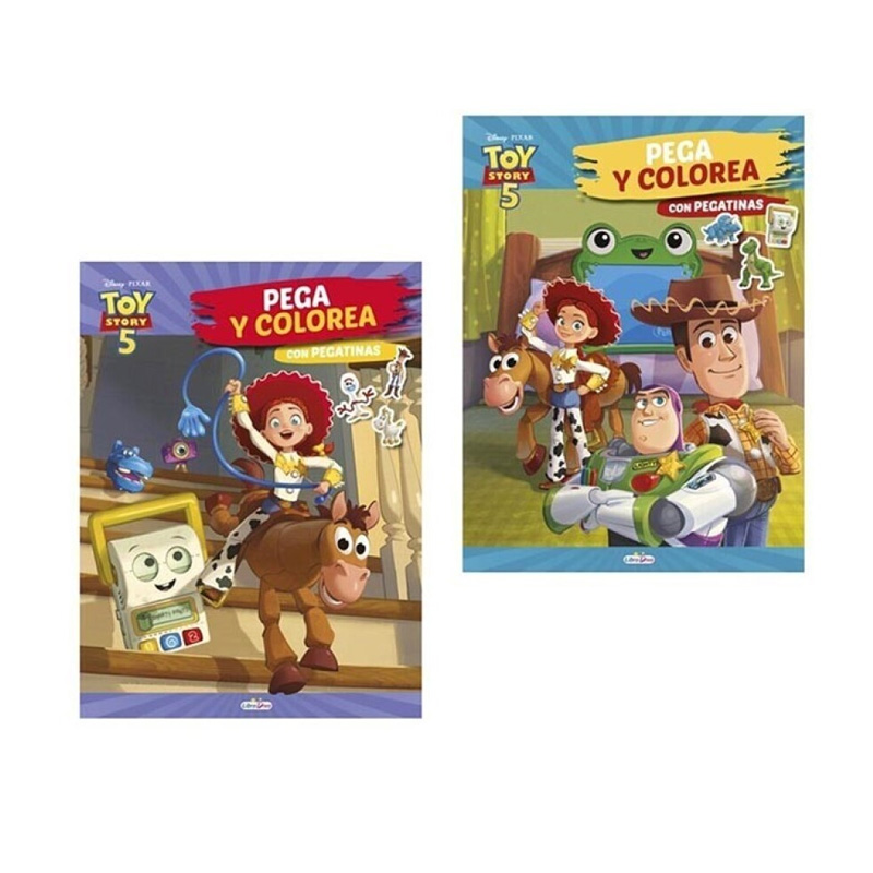 Libros pega y colorea Toy Story 5 Disney