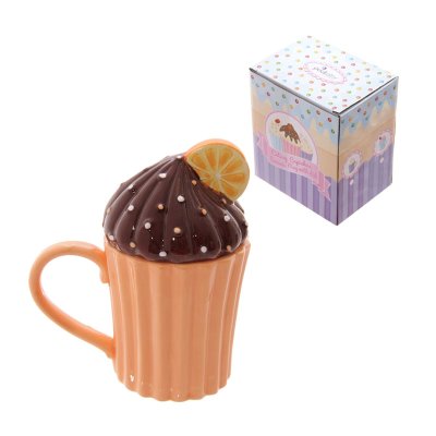 Distribuidor mayorista de Tazas cerámica Cupcake con tapa