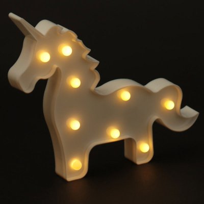 Luz decorativa LED Unicornio blanco 批发