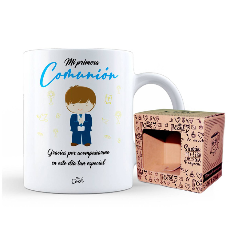 Distribuidor mayorista de Taza cerámica frases - Mi primera comunión gracias por acompañarme - chico