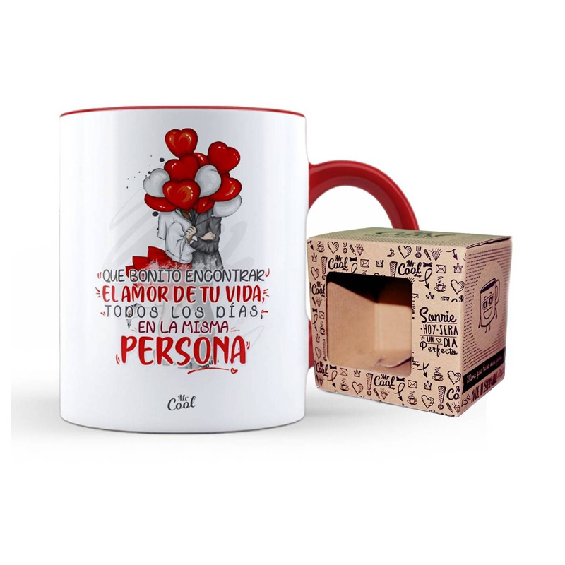 Distribuidor mayorista de Taza cerámica frases - Que bonito encontrar el amor