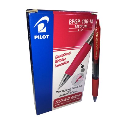 Bolígrafo Pilot Supergrip rojo 1.0mm